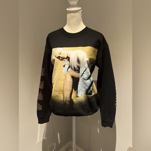 Ariana Grande Black Stairwell Crewneck